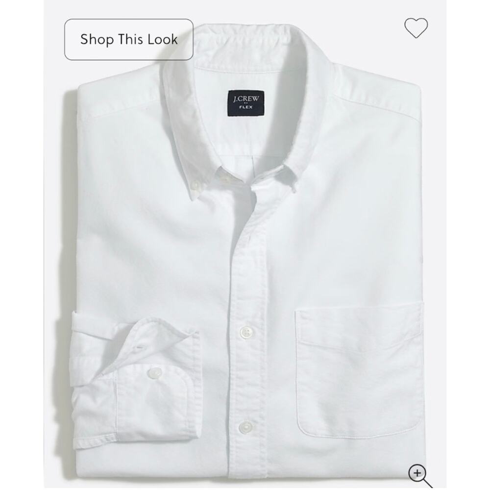 J. Crew Flex Oxford Solid Button Down Shirt Size … - image 3